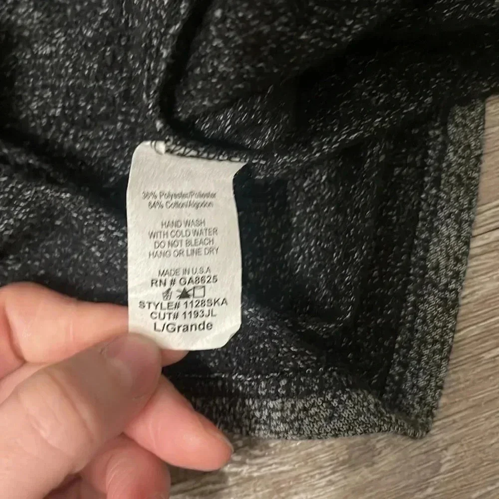 Renee C catriona ruche asymmetrical fitted dark gray skirt Size Large - Picture 4 of 5